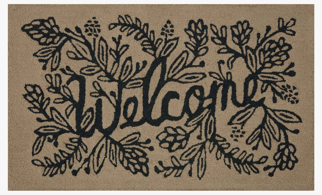 Minnie Welcome Mat - Cream 2'3" x 3'9"