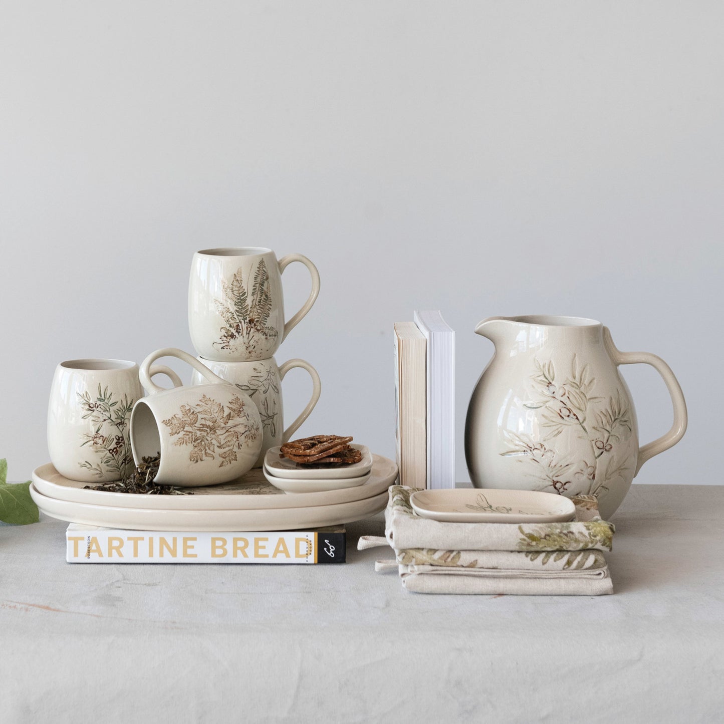 16 oz. Debossed Stoneware Mug - 4 Styles