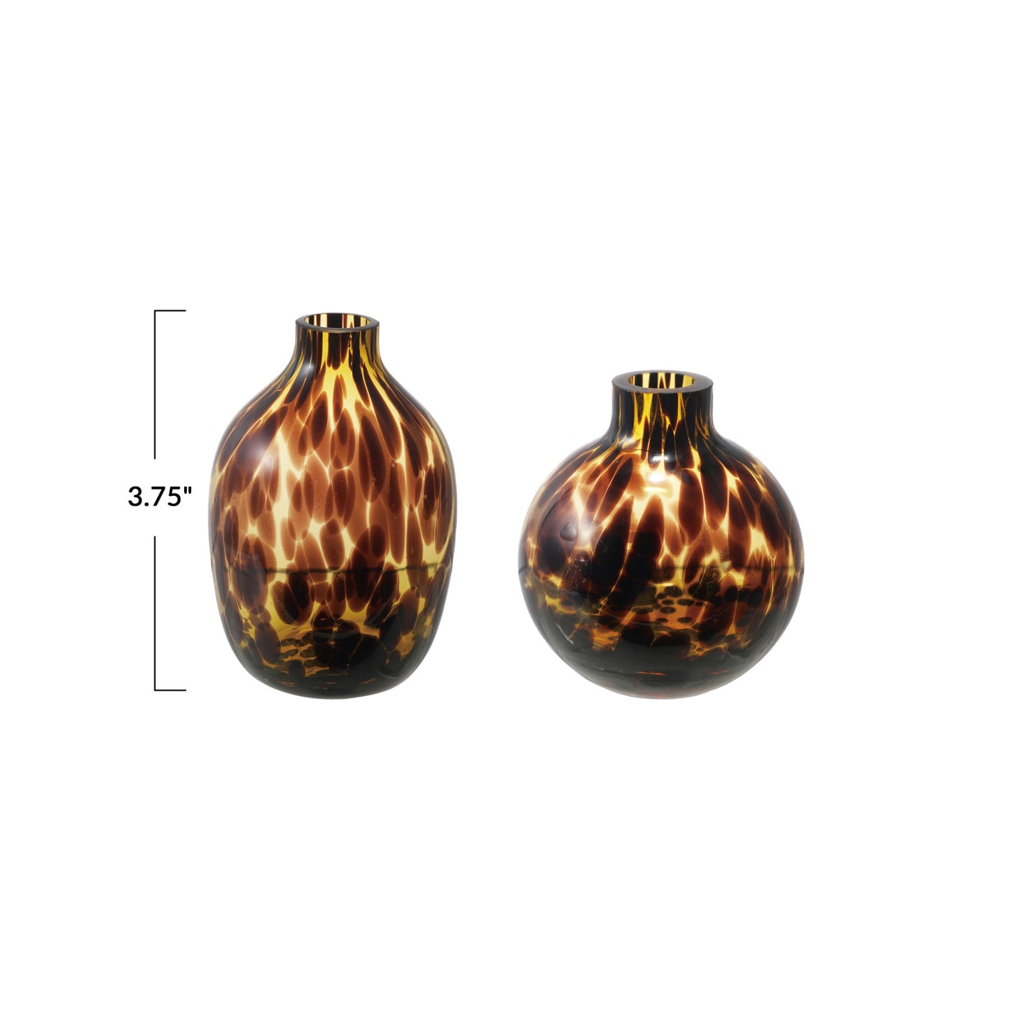 Tortoise Glass Vase - 2 Styles