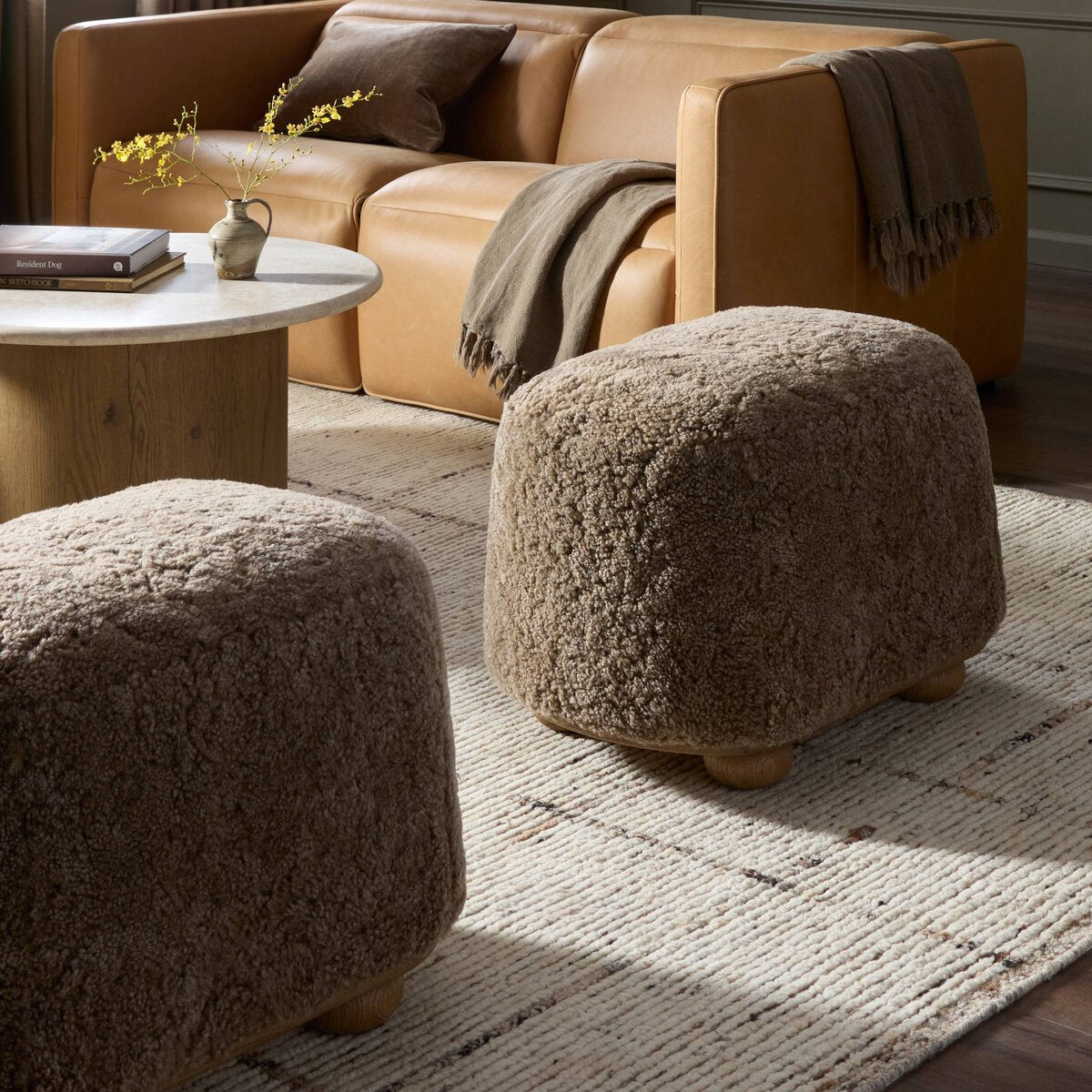 Bilbury Oval Ottoman - 2 Styles