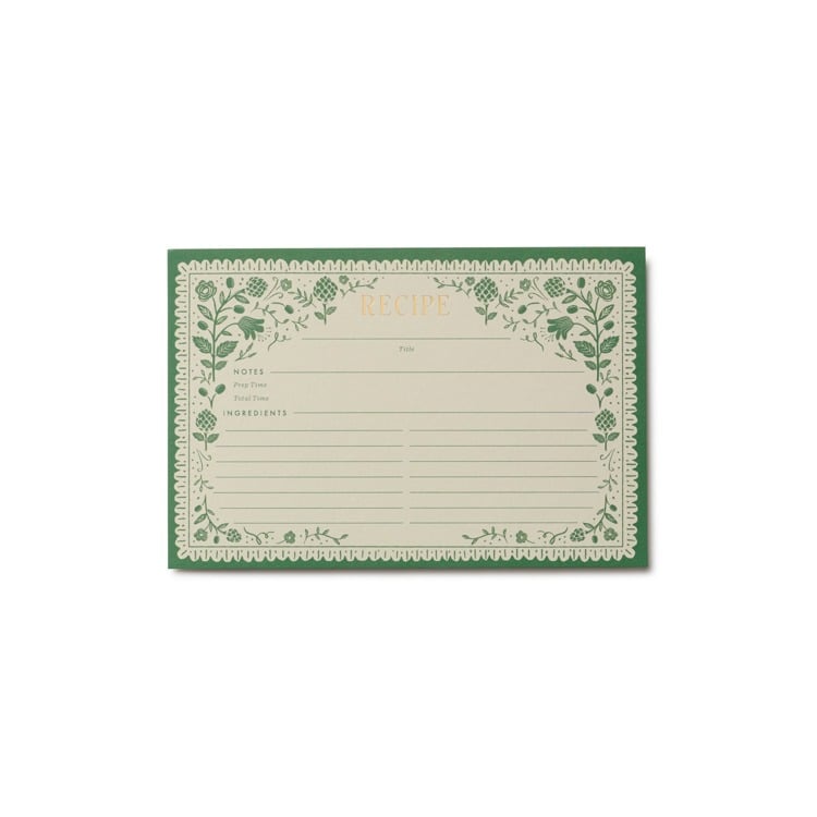 Artichoke Recipe Cards - Pack of 12