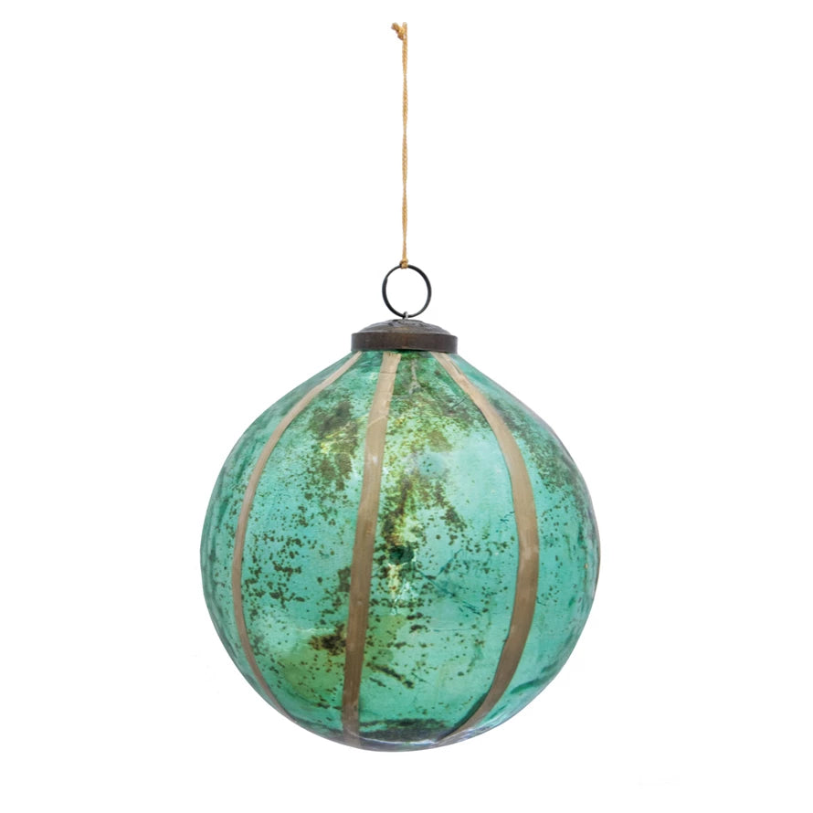 6" Round Glass Ball Ornament