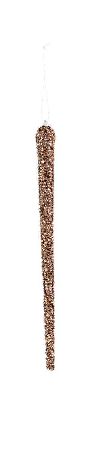 Metal Rhinestone Icicle Ornament - 2 Colors