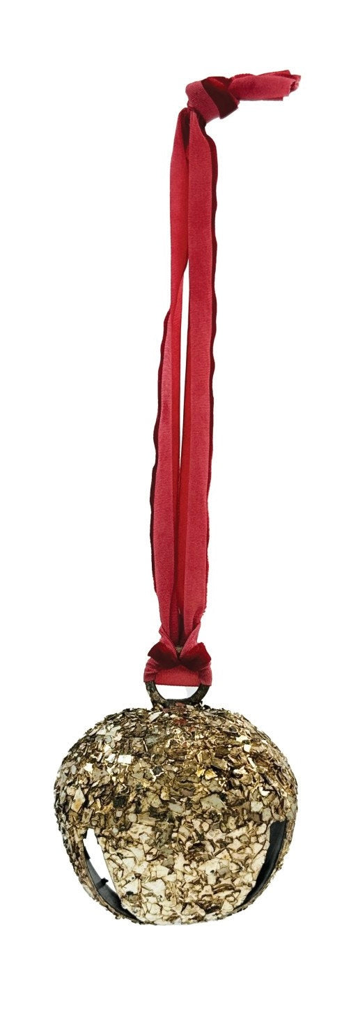 Gold Ornaments with Velvet Ribbon - Two Styles