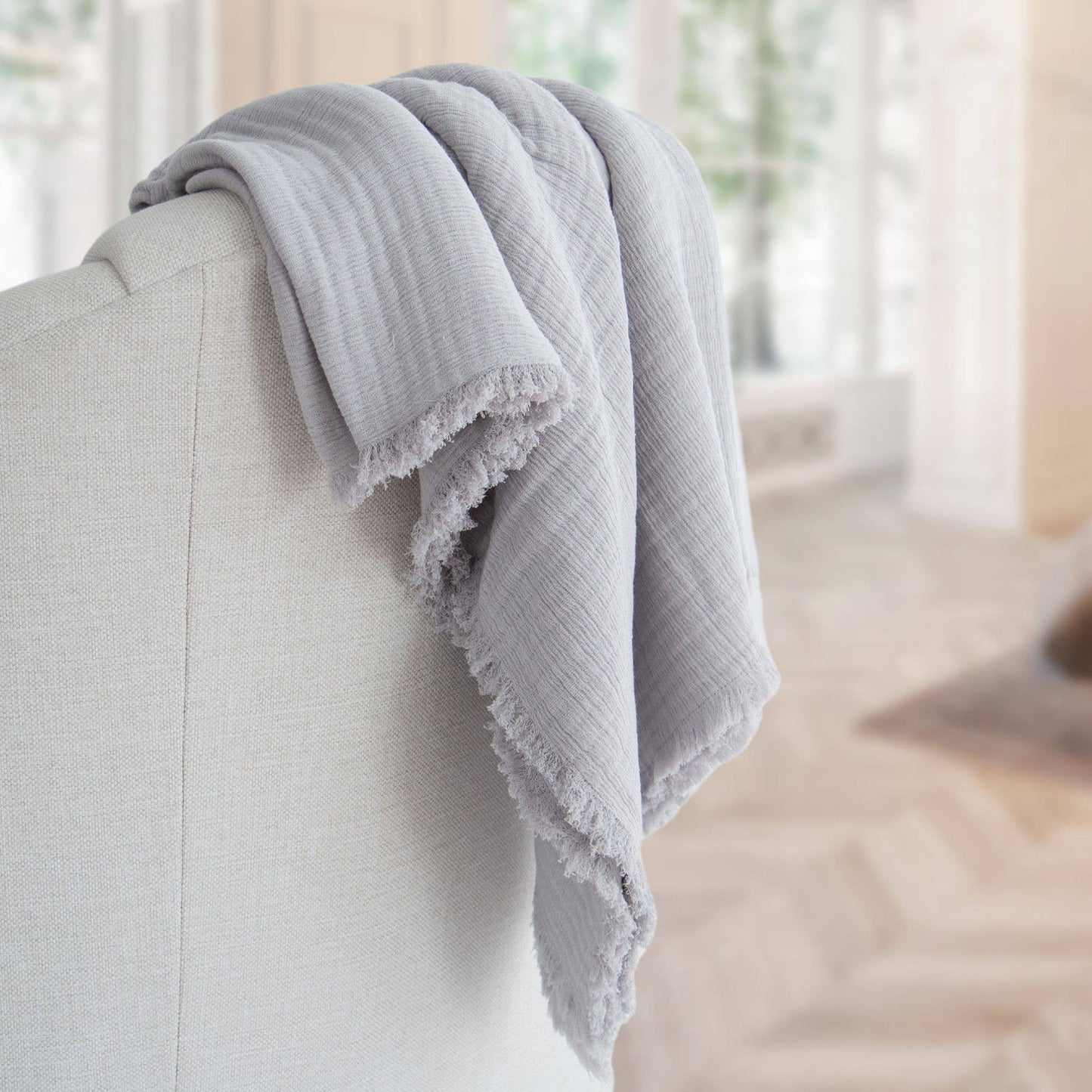Evie Gauze Cotton Throw Blanket