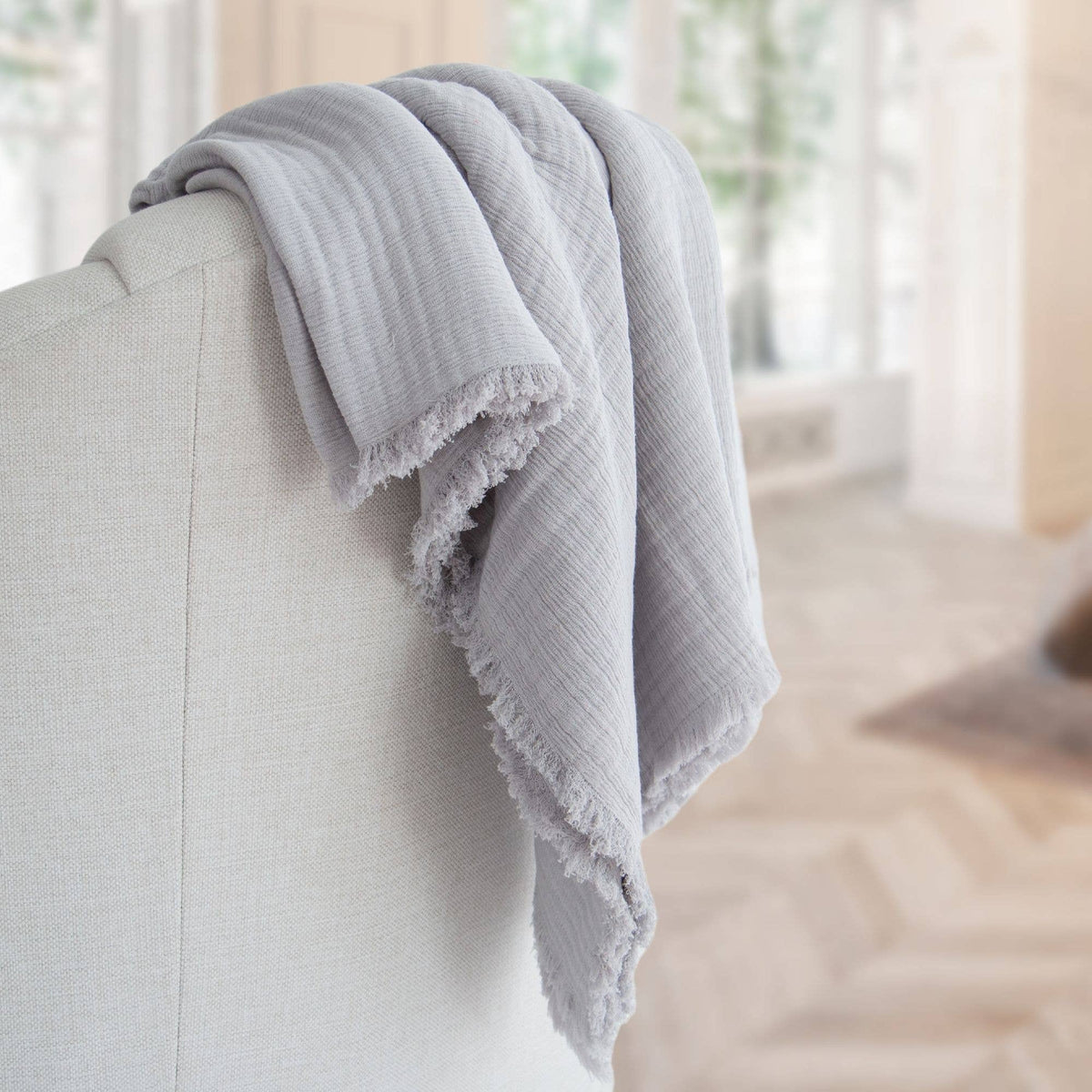 Evie Gauze Cotton Throw Blanket
