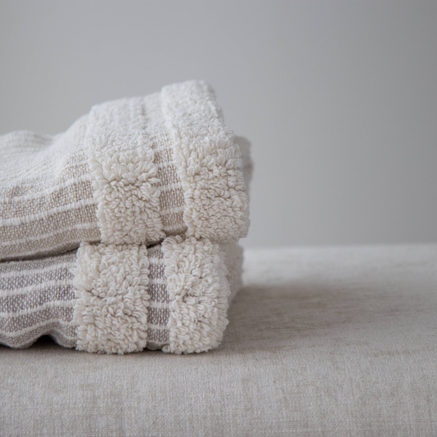 Blake Cotton Striped Throw Blanket