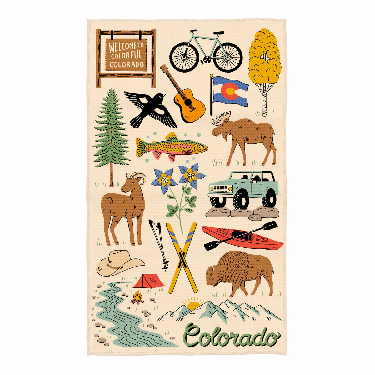 Colorado Tea Towel