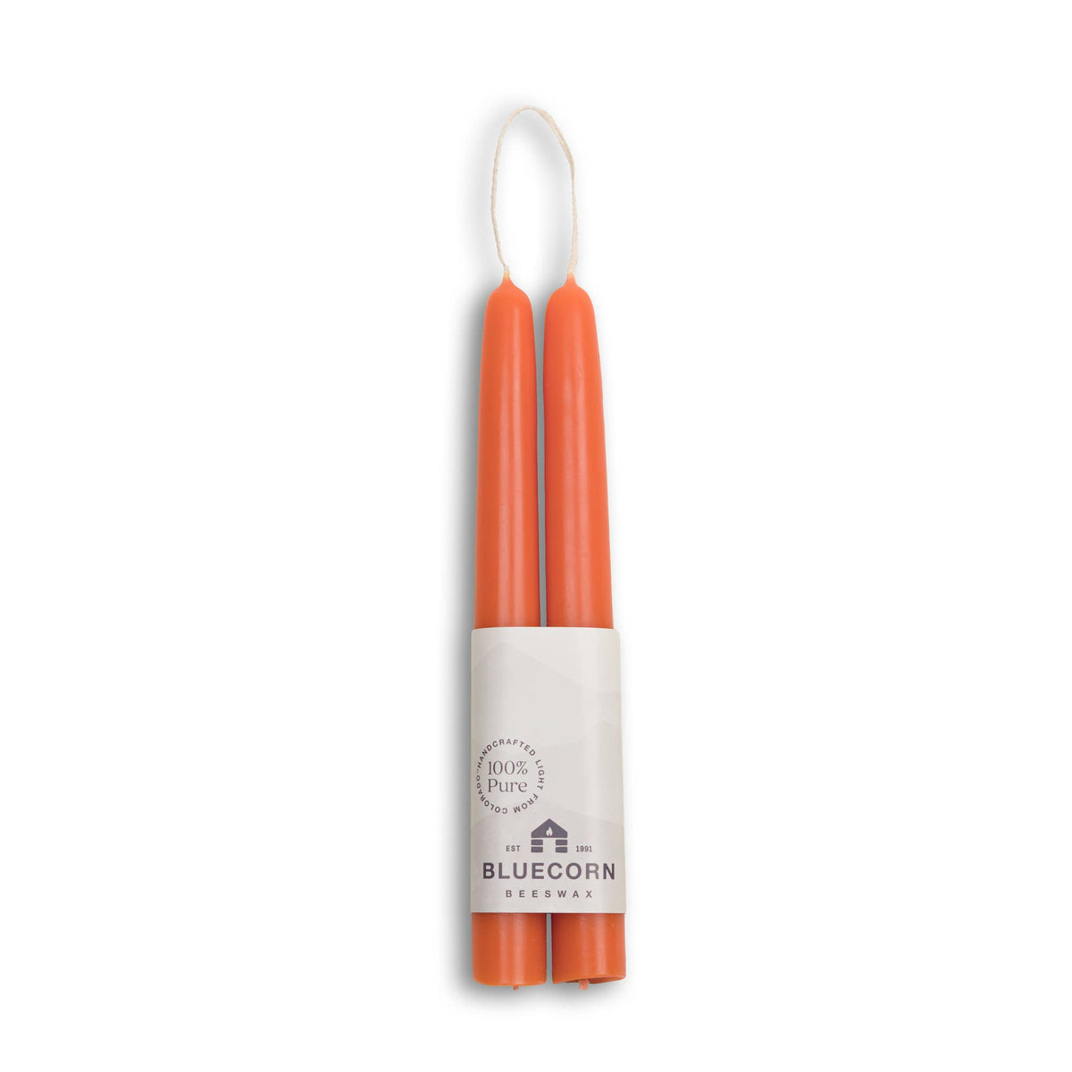 Thick Beeswax Taper Candles - Set of 2
