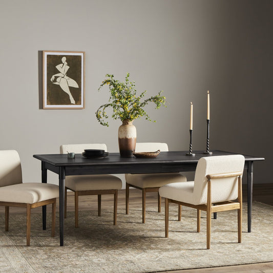 Harper Extension Dining Table - Black Mango