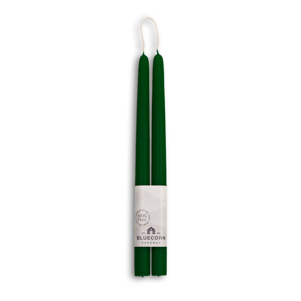 Thick Beeswax Taper Candles - Set of 2