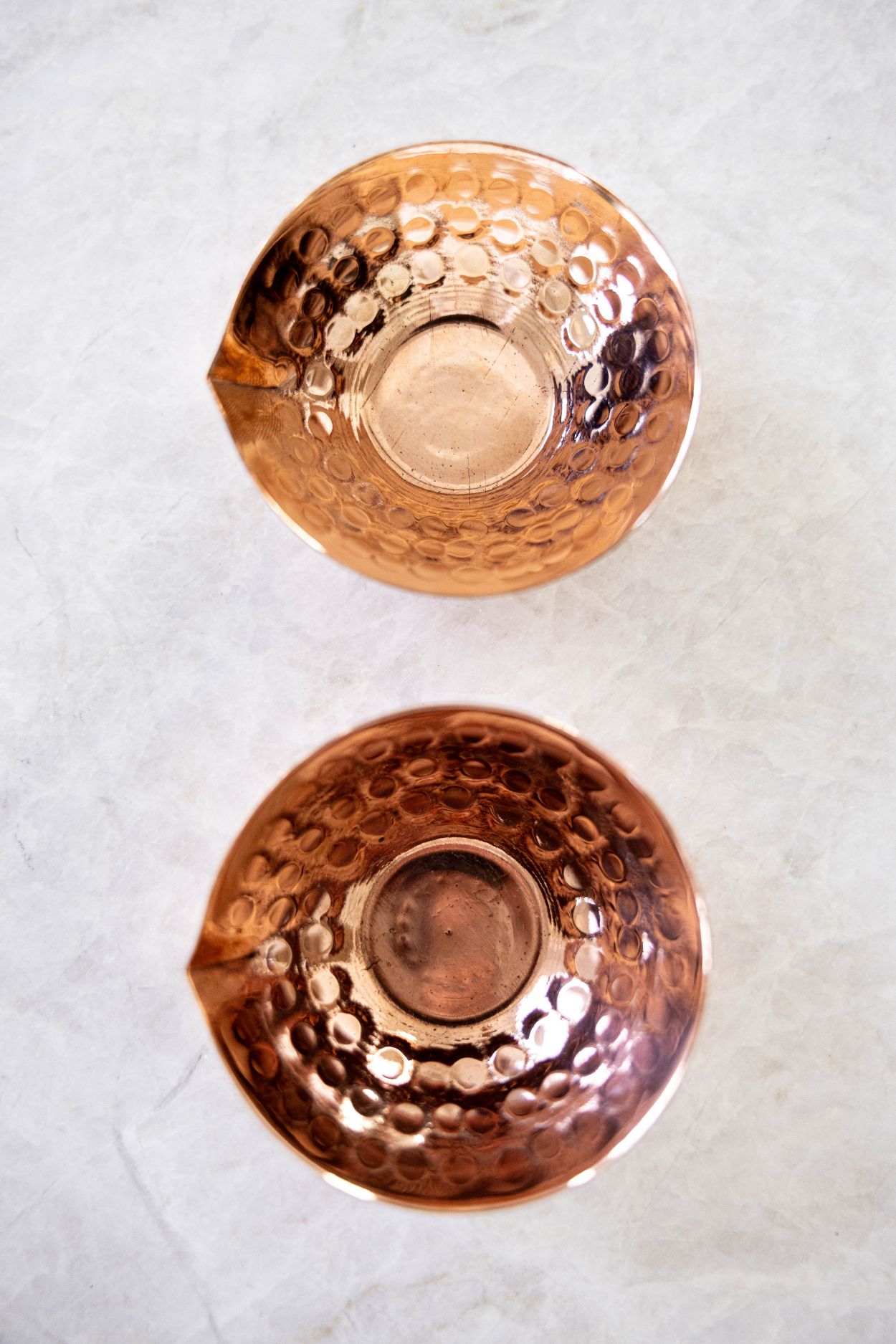 Copper Hammered Pinch Pot