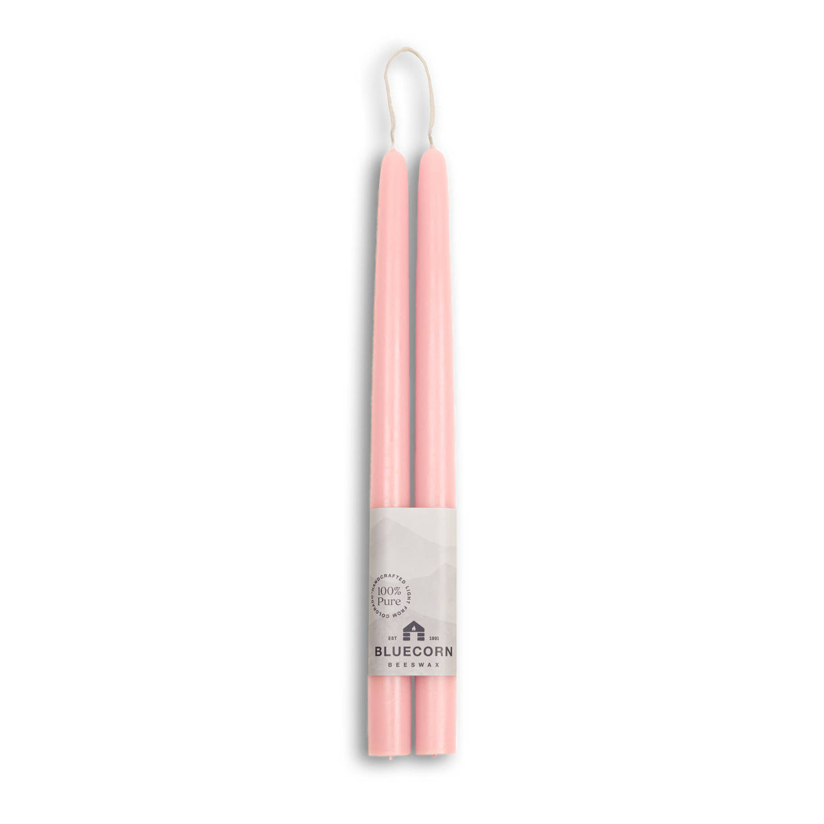 Thick Beeswax Taper Candles - Set of 2