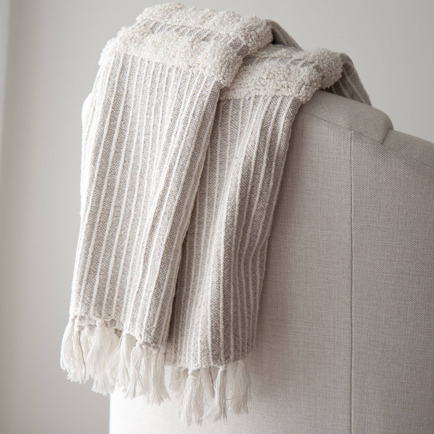 Blake Cotton Striped Throw Blanket