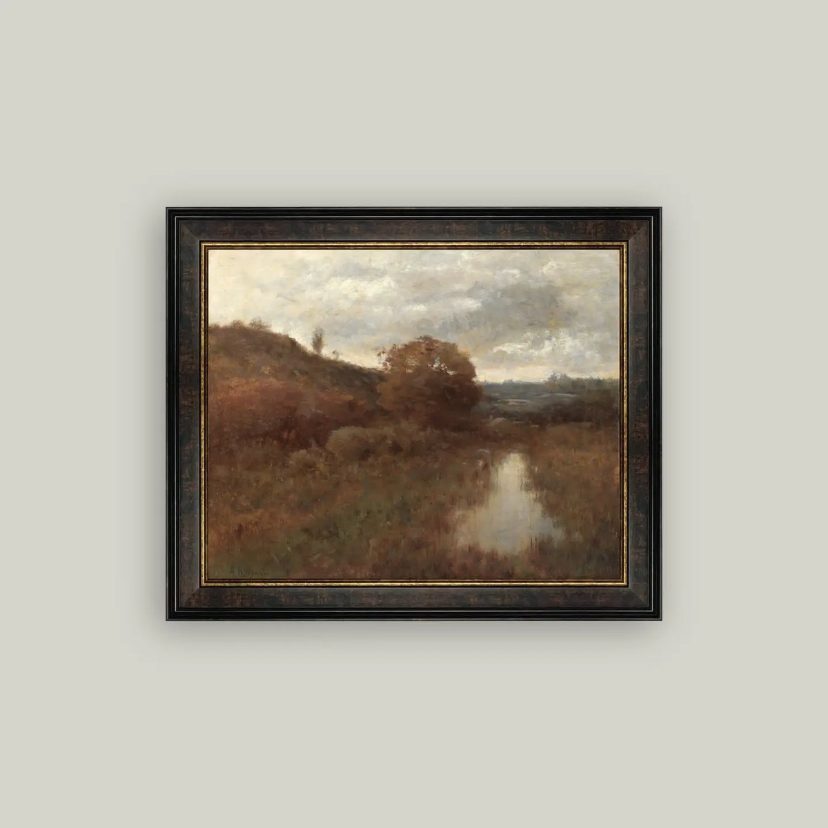 Hill and Hollow in Autumn Framed Art