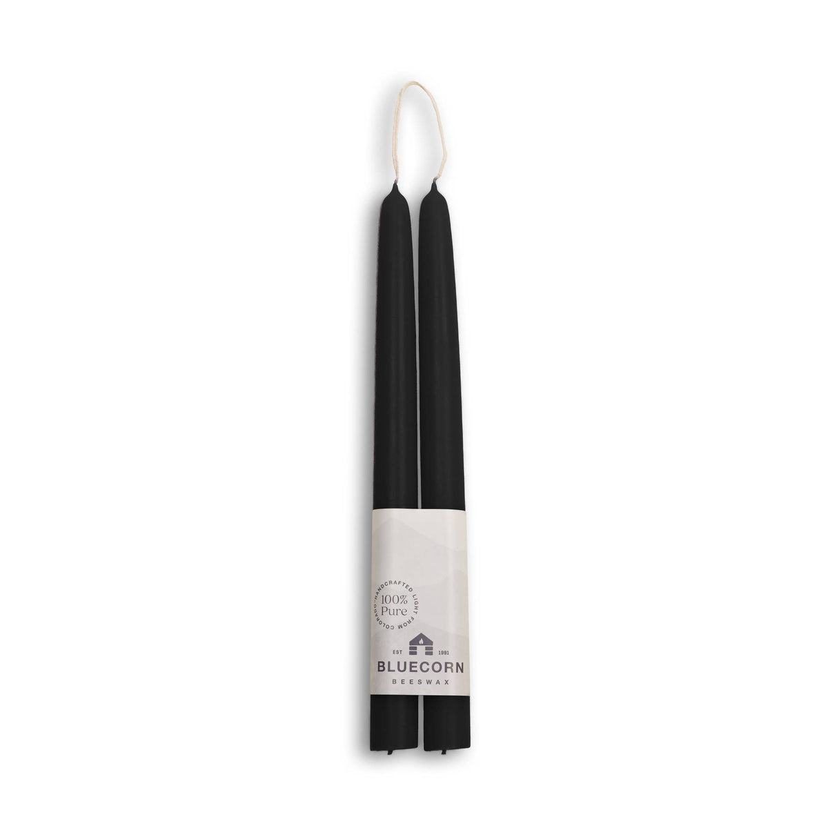 Thick Beeswax Taper Candles - Set of 2