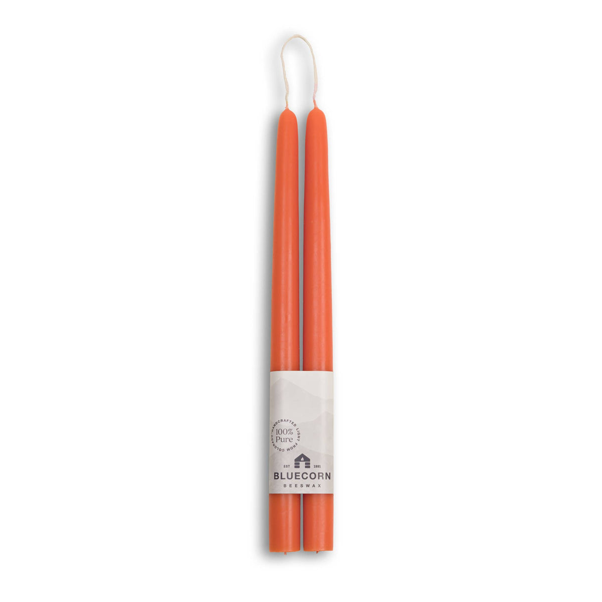 Thick Beeswax Taper Candles - Set of 2