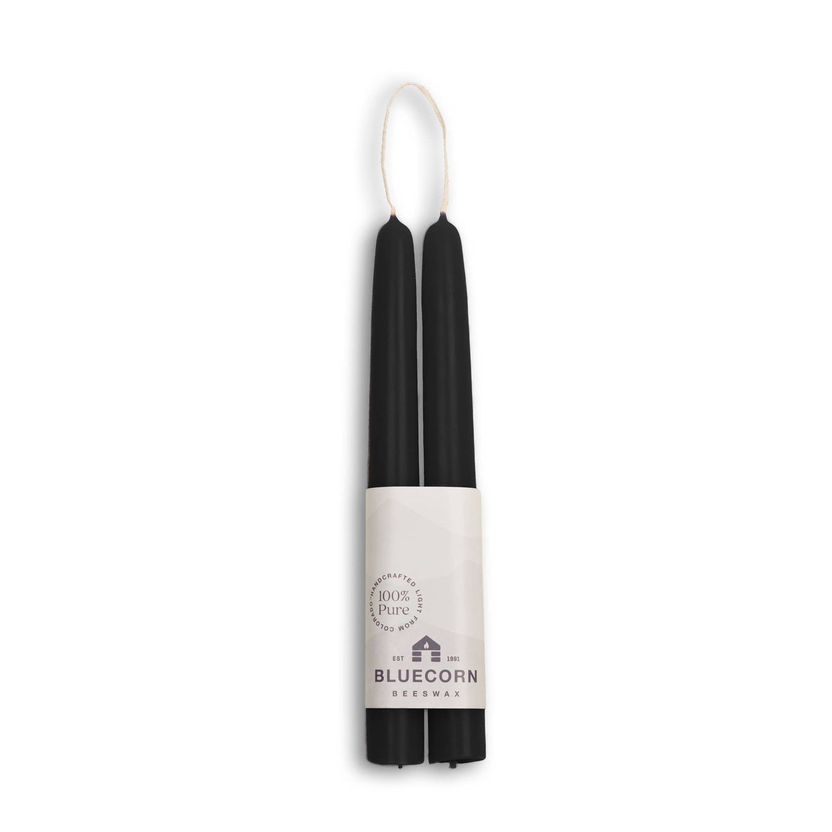 Thick Beeswax Taper Candles - Set of 2