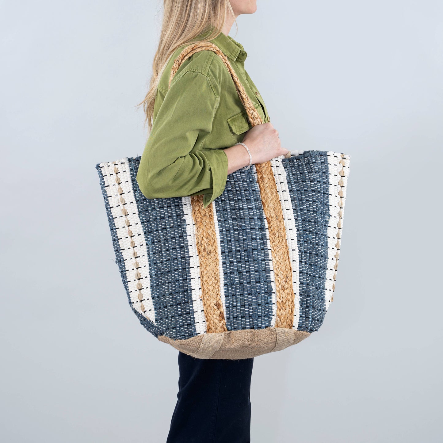 Tahoe Basket Tote - Denim