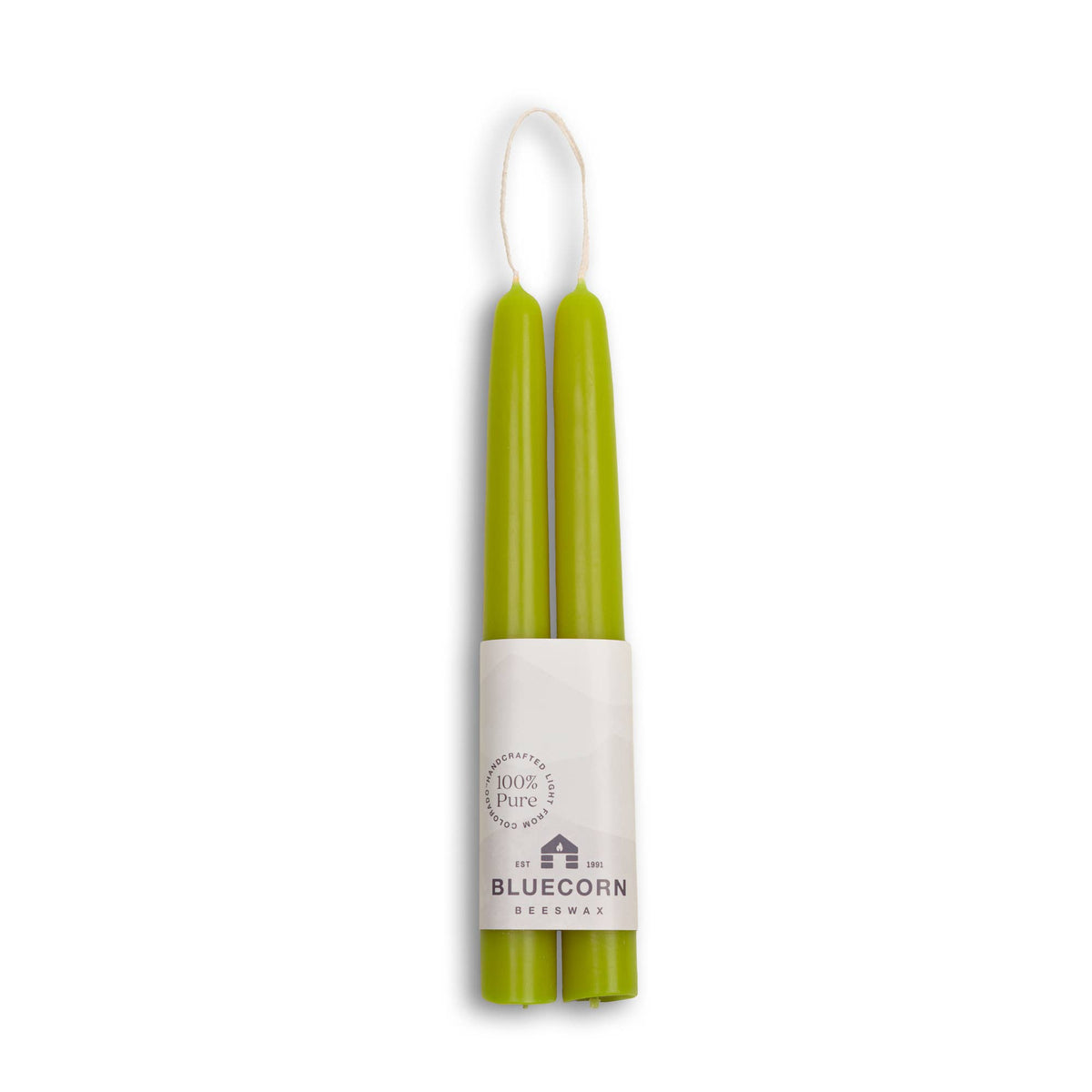 Thick Beeswax Taper Candles - Set of 2