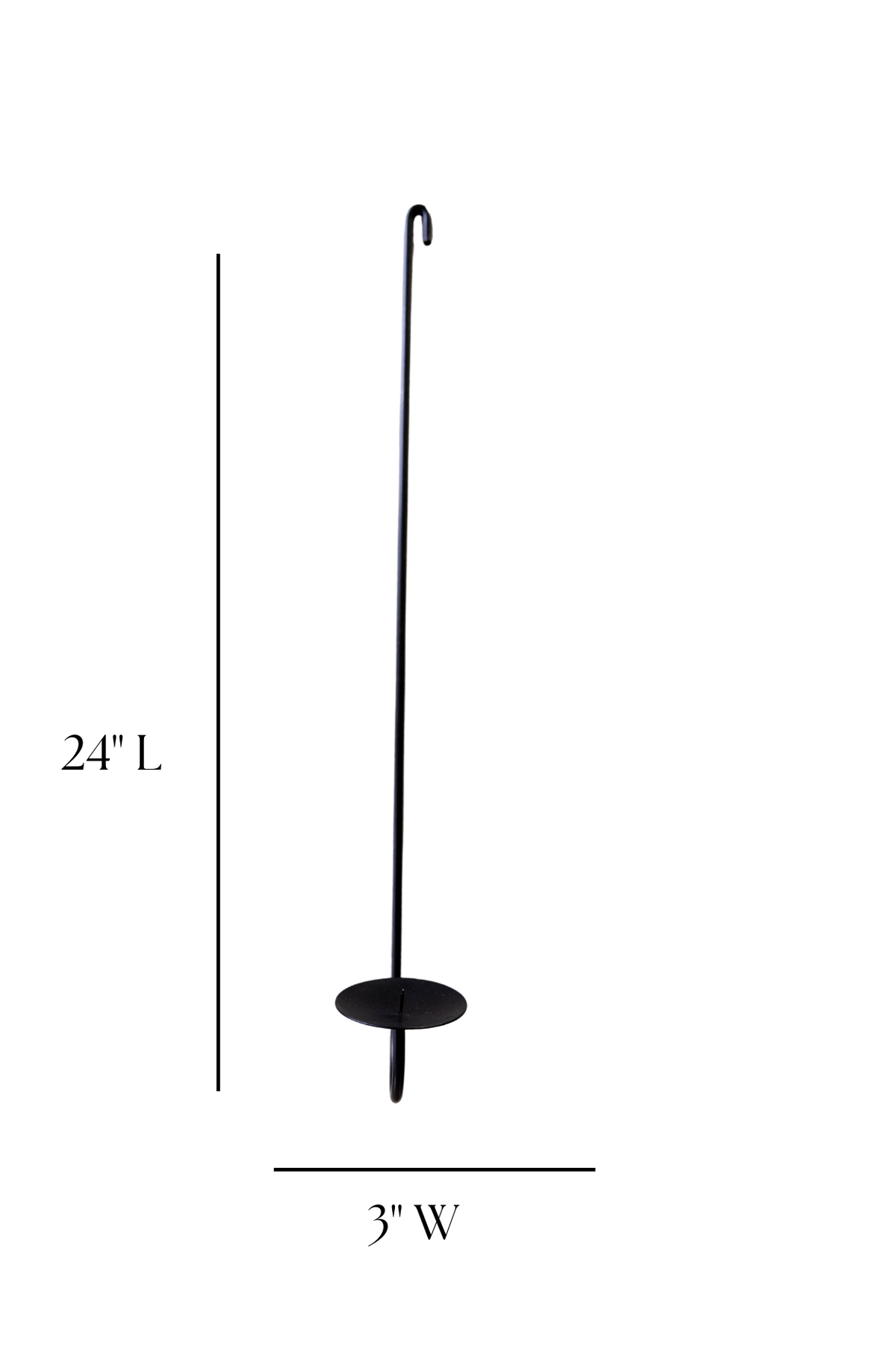Black Iron Wall Sconce Taper Holder