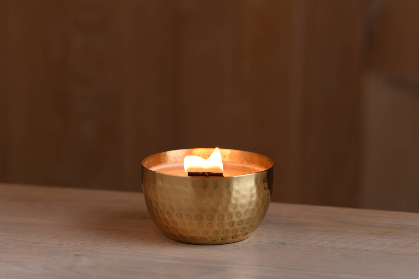 Fresh Lemon & Crushed Thyme-Solid Brass 14oz Pure Soy Candle