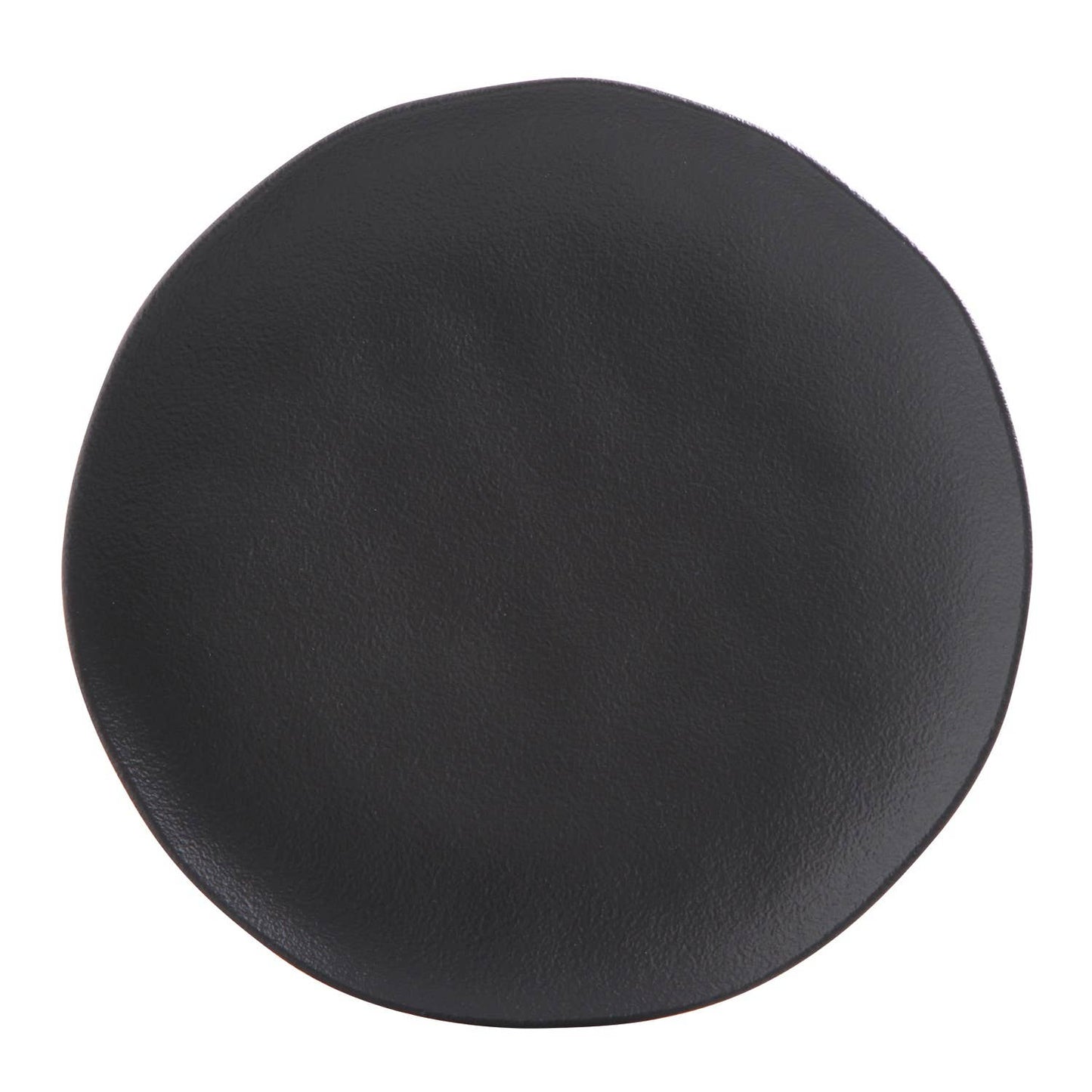 Organic Stoneware Matte Black Dinner Plate - 10.4"