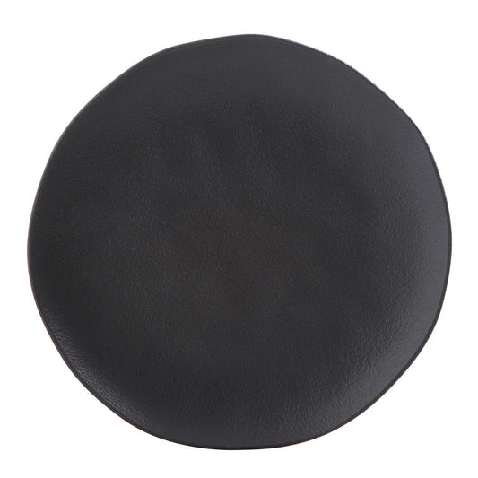 Organic Stoneware Matte Black Dinner Plate - 10.4"