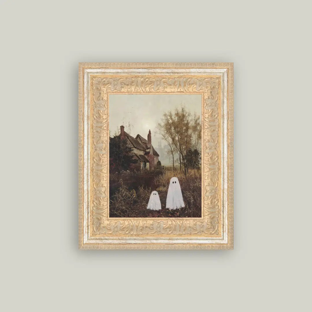 Two Ghosts in Autumn Framed Art