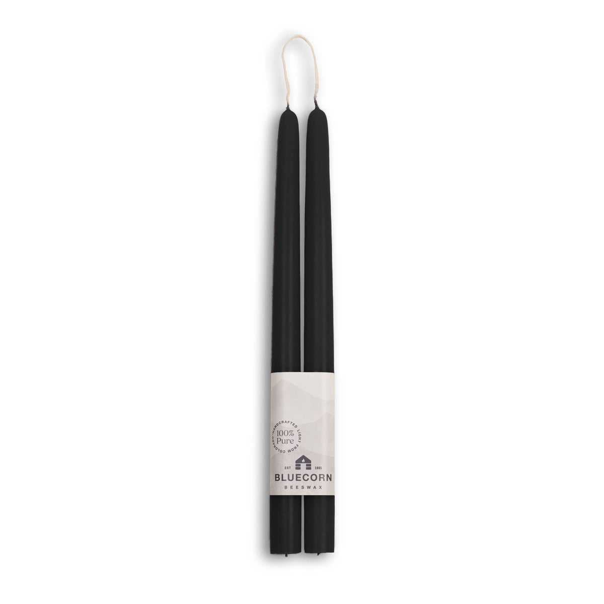 Thick Beeswax Taper Candles - Set of 2