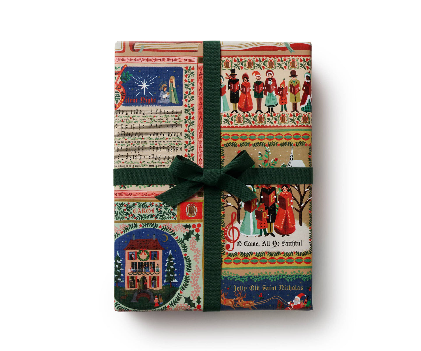 Christmas Carolers Continuous Wrapping Roll