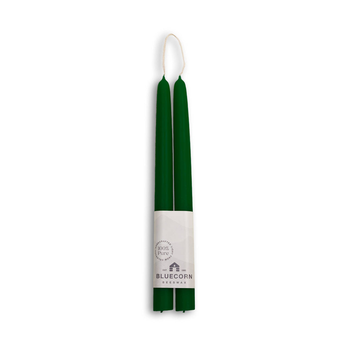 Thick Beeswax Taper Candles - Set of 2