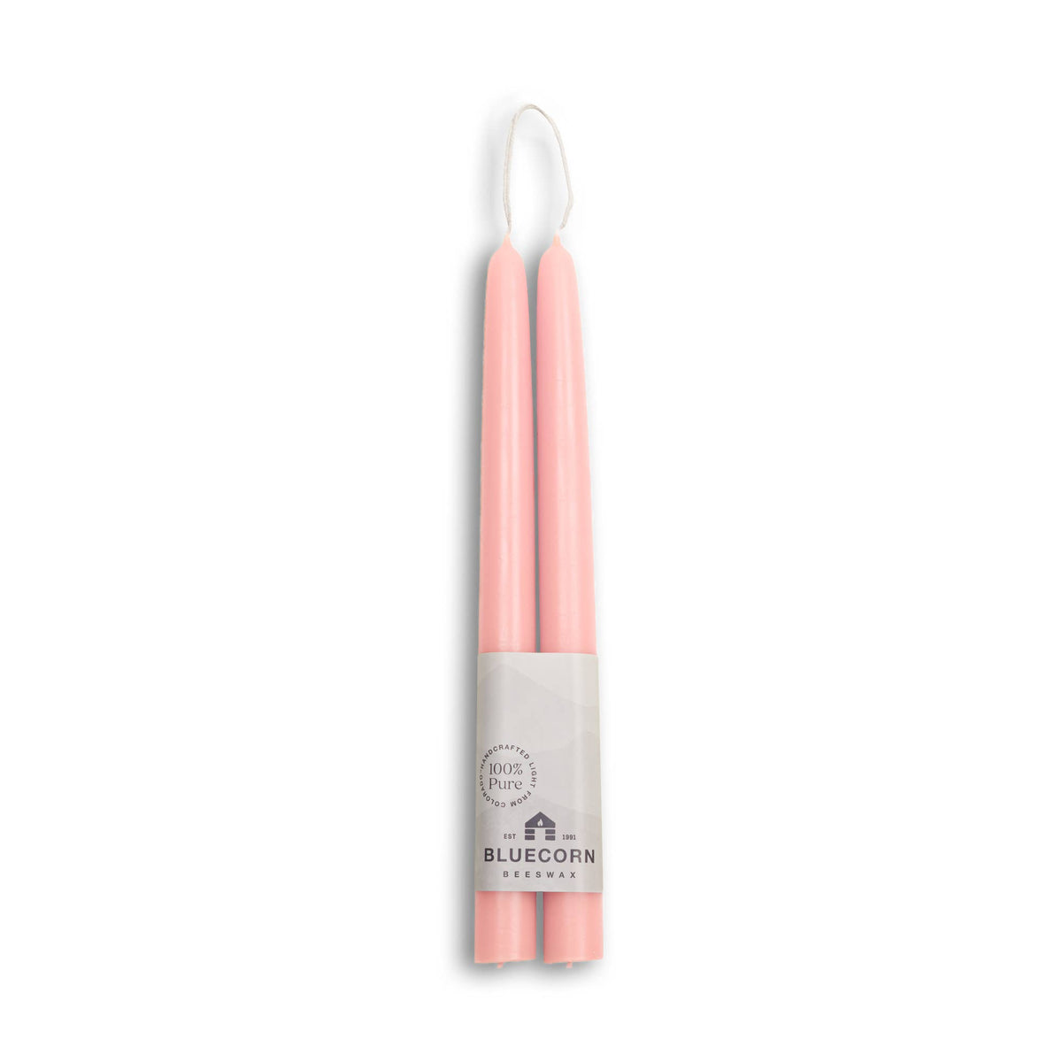 Thick Beeswax Taper Candles - Set of 2