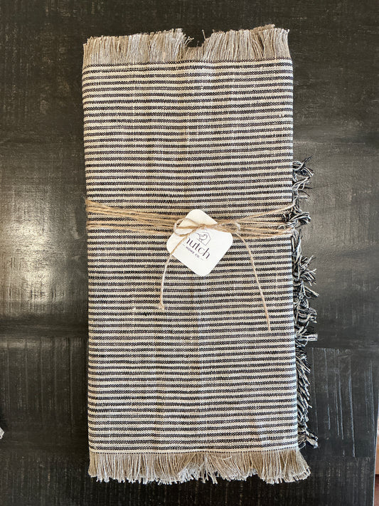 Pinstripe Linen Runner