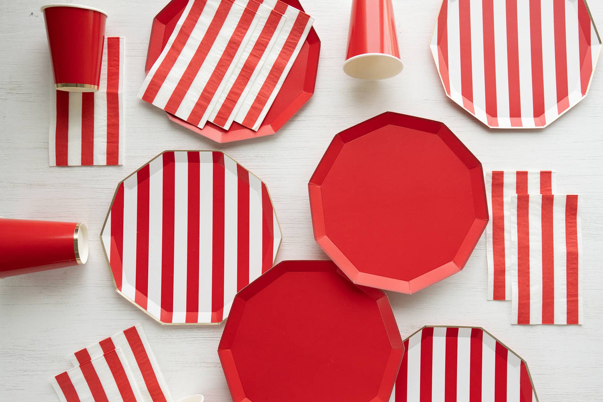 Red Striped Napkins