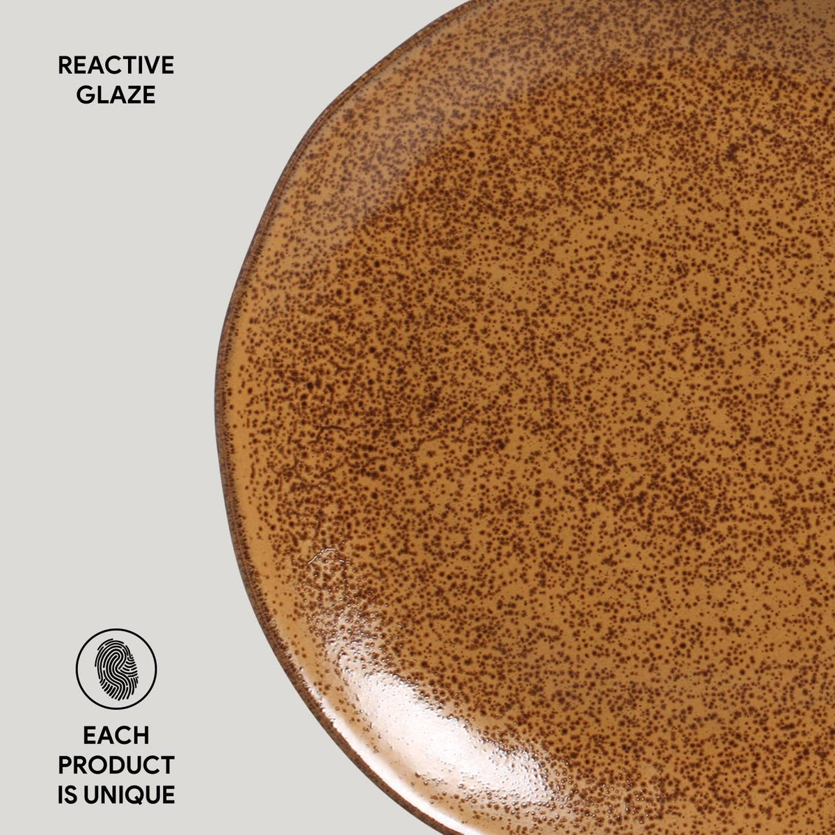 Organic Stoneware Dijon Dinner Plate - 10.4"