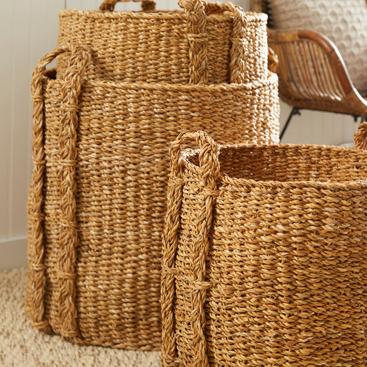 Seagrass Round Baskets