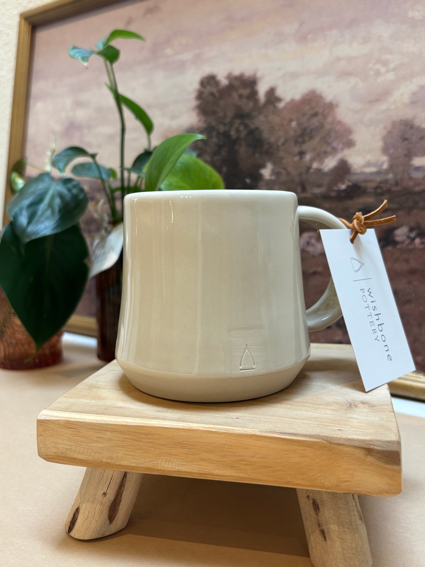 Handcrafted Stoneware Clay Mug