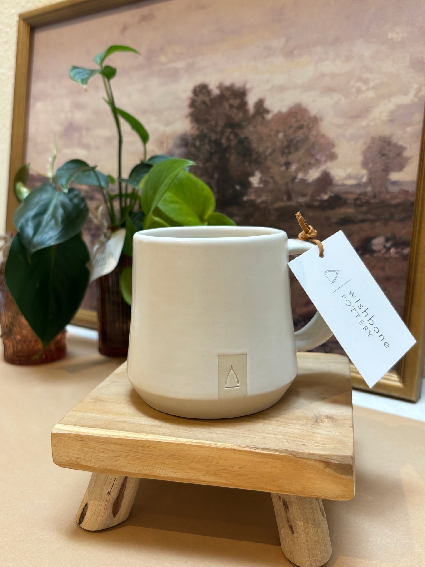 Handcrafted Stoneware Clay Mug