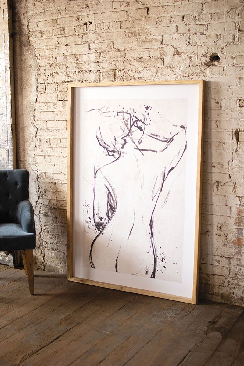 Framed Nude Print
