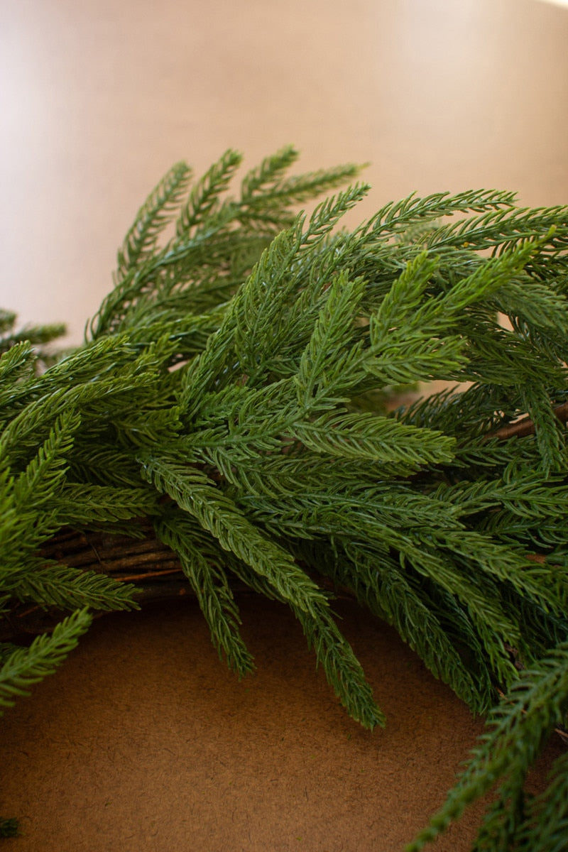 Faux Fir Wreath 22"