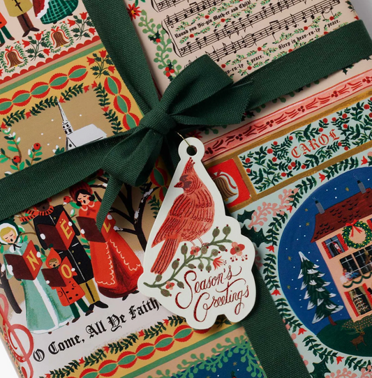 Pack of 8 Christmas Cardinals Gift Tags