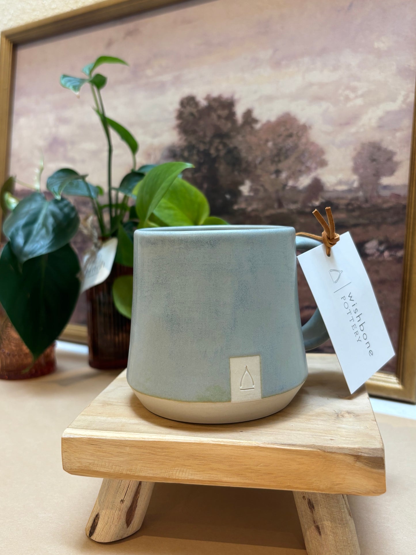 Handcrafted Stoneware Clay Mug