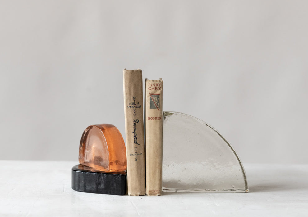 Recycled Glass Bookend