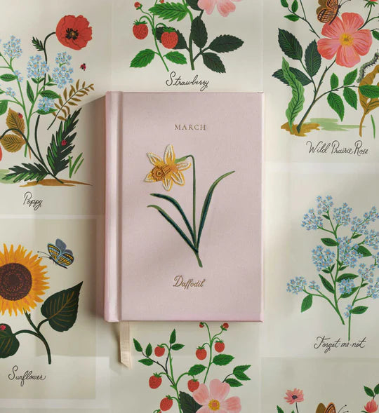 Birth Month Mini Embroidered Journal