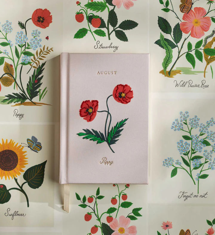 Birth Month Mini Embroidered Journal