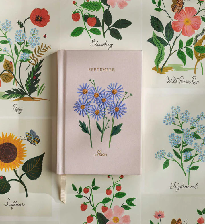 Birth Month Mini Embroidered Journal