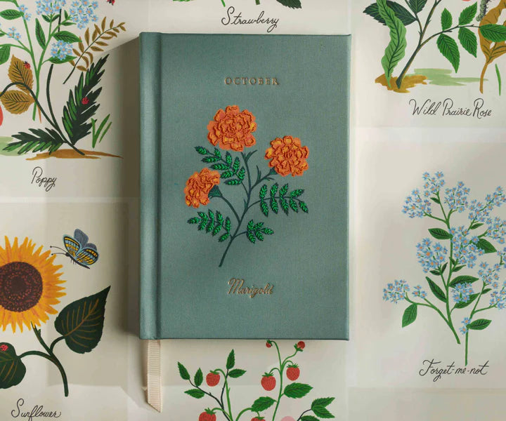 Birth Month Mini Embroidered Journal
