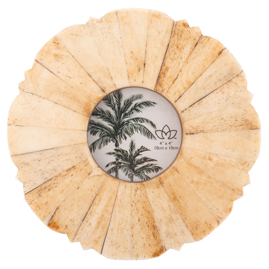 Natural Bone Frame Round Tawny