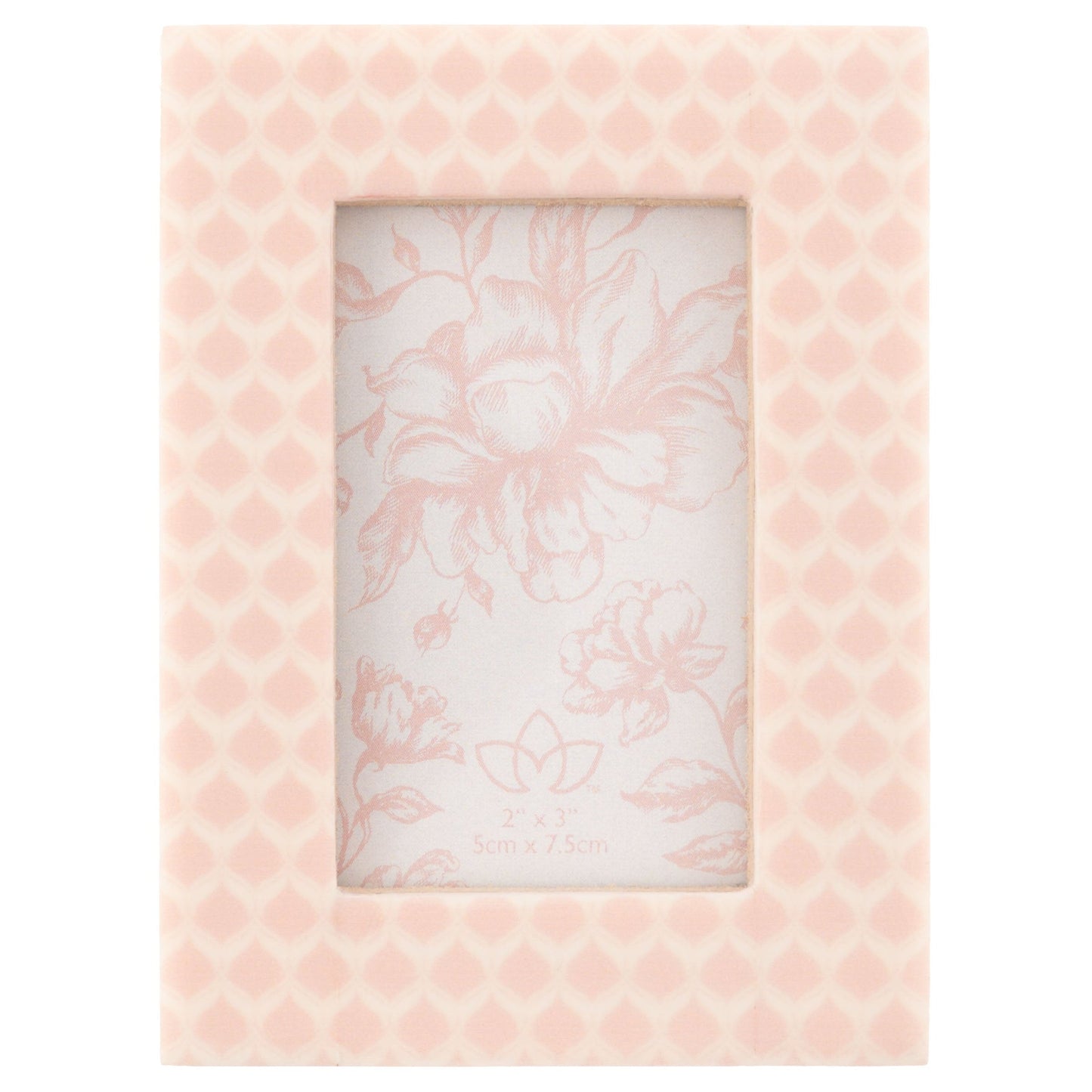 Resin Frame Pink Moroccan Mini Rectangle
